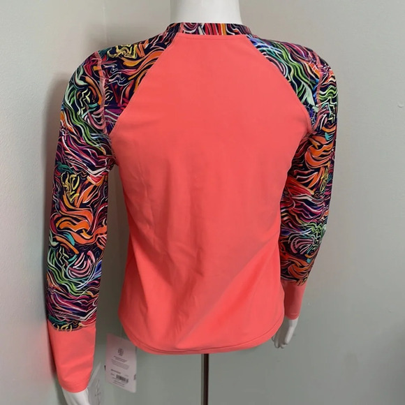 NWT Athleta Girl Neon Rashguard - Picture 9 of 10